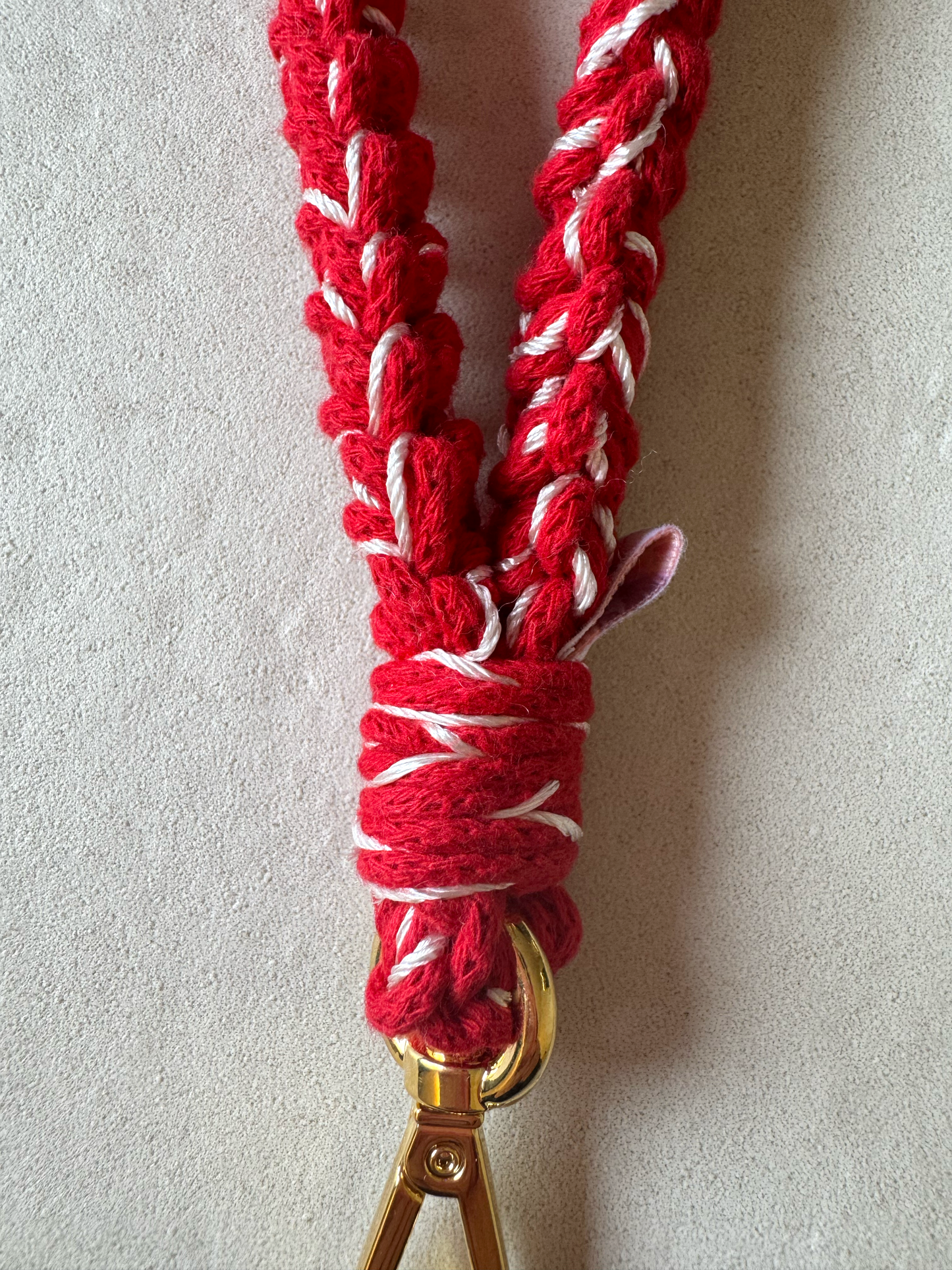 KCH red + ivory silk