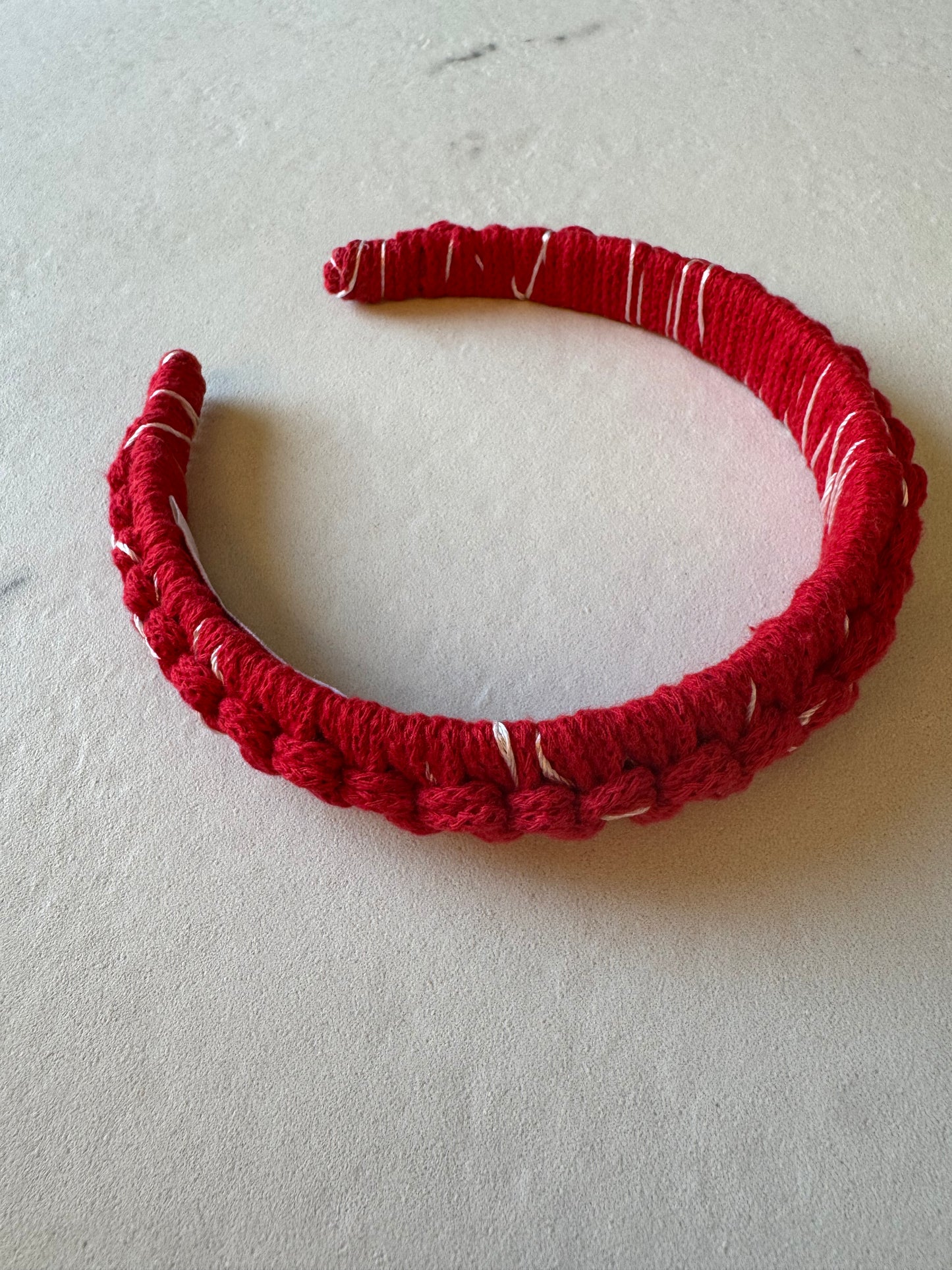 CHT red + ivory silk