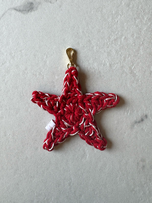 CHM star red + ivory silk