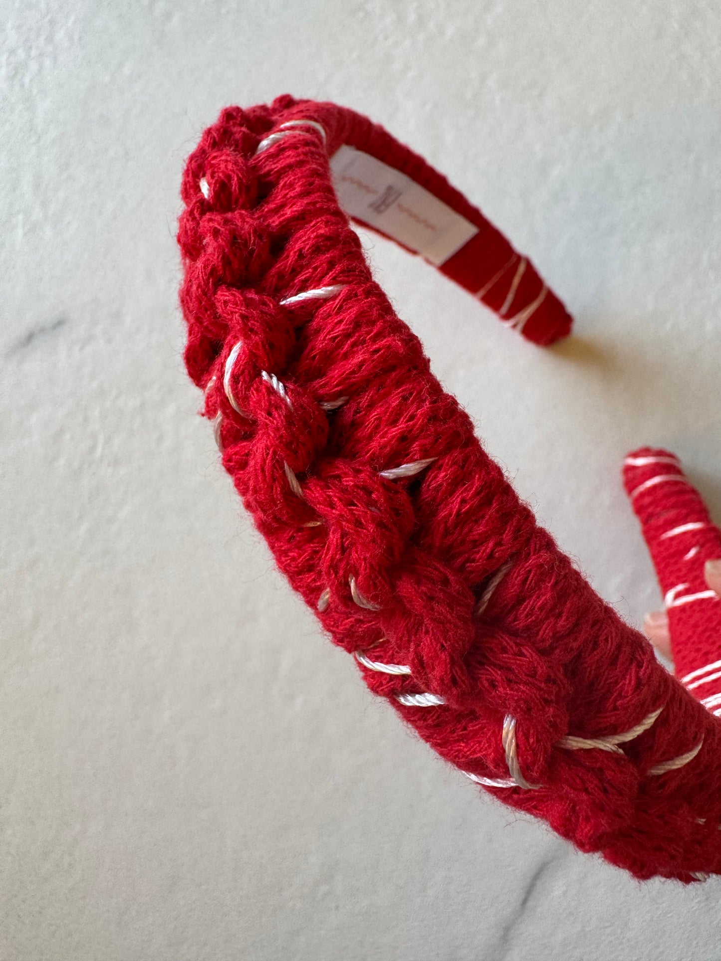 CHT red + ivory silk